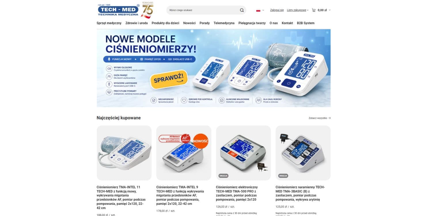 Tech-Med - sklep medyczny i producent sprzętu medycznego