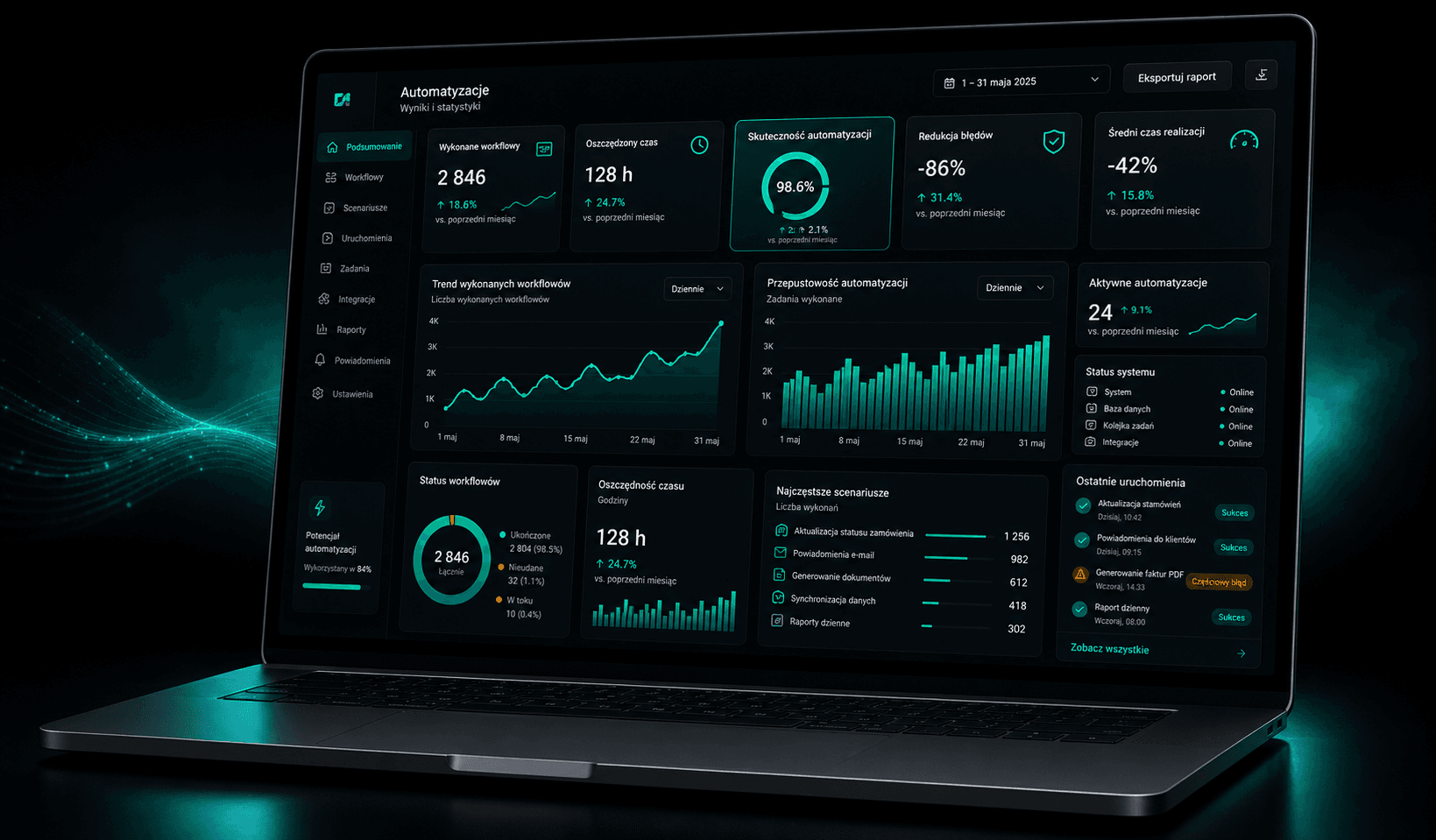 Automation operations panel