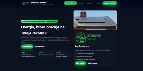 Fotowoltaika Wołomin - solar panels and heat pumps